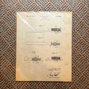 Vintage Toothbrush Patent Print